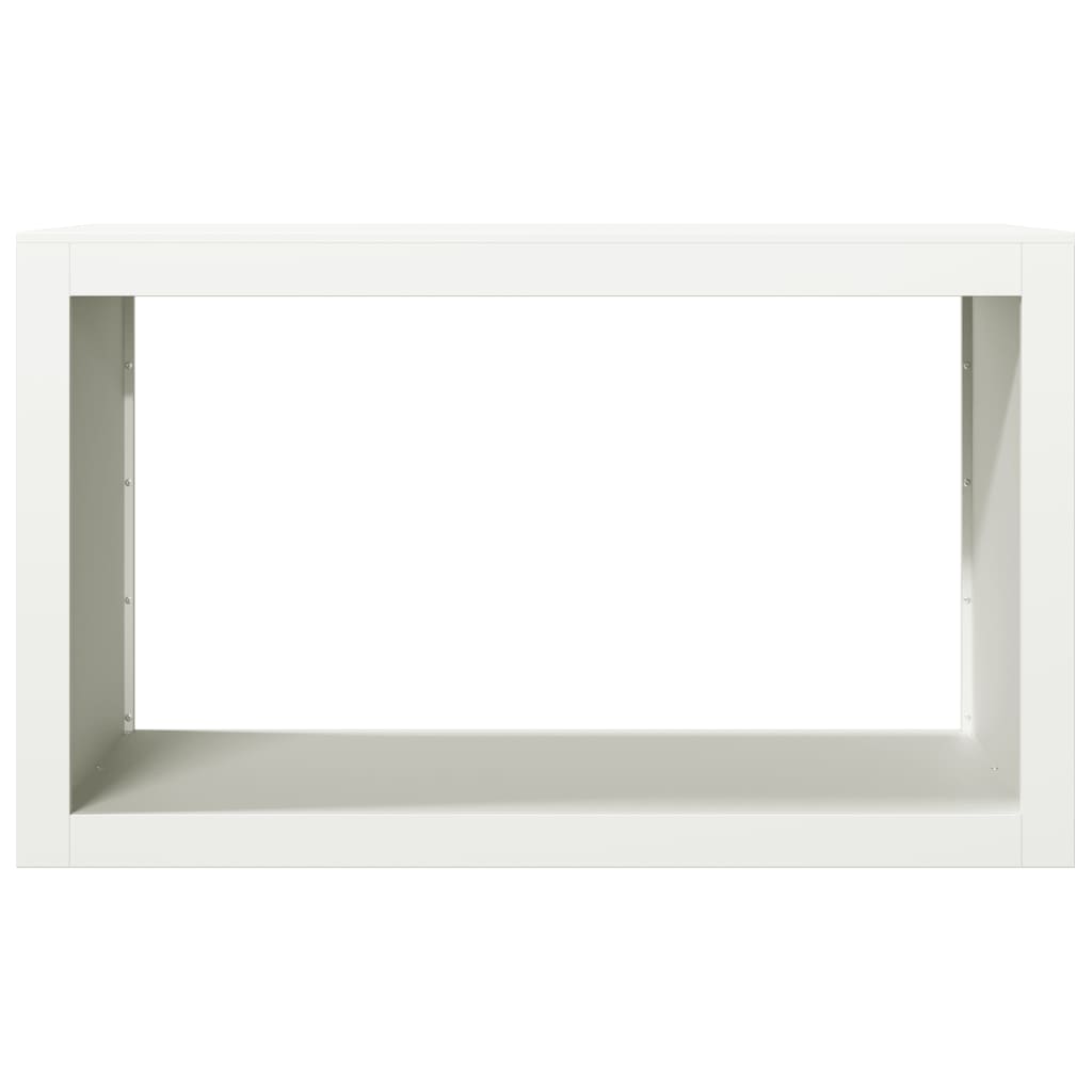 Ράφι Καυσόξυλων Λευκό 100x40x60 εκ. Ατσάλινο - Pakobazaar