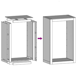 Ράφι Καυσόξυλων Λευκό 60x40x100 εκ. Ατσάλινο