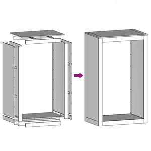 Ράφι Καυσόξυλων Ανθρακί 60x40x100 εκ. Ατσάλινο - Pakobazaar