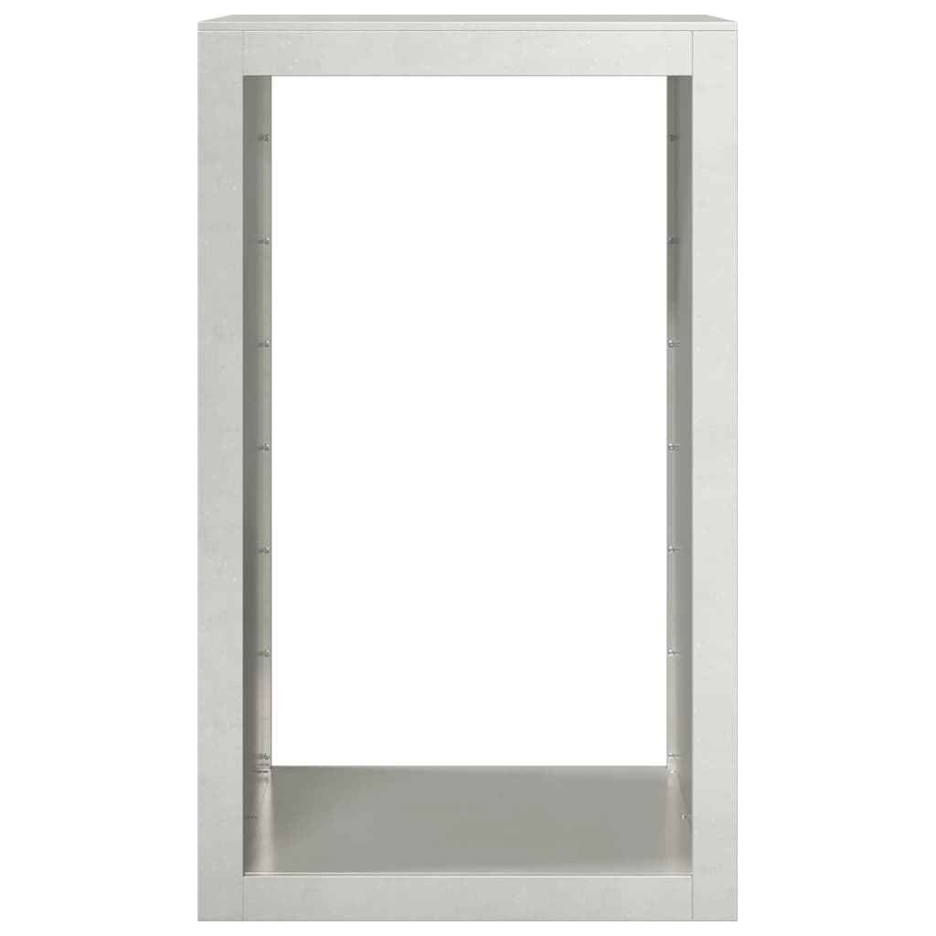 Ραφιέρα Καυσόξυλων 60x40x100 εκ. από Ανοξείδωτο ατσάλι - Pakobazaar