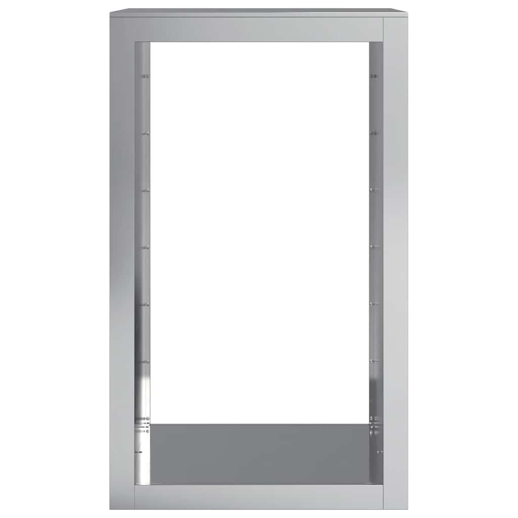 Ράφι Καυσόξυλων 60x40x100 εκ. Γαλβανιζέ Ατσάλι