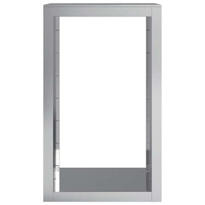 Ράφι Καυσόξυλων 60x40x100 εκ. Γαλβανιζέ Ατσάλι