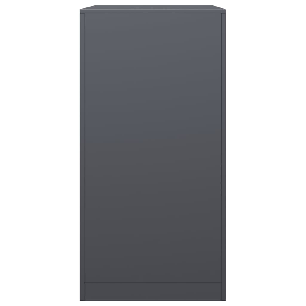 Ράφι Καυσόξυλων Ανθρακί 60x40x80 εκ. Ατσάλινο - Pakobazaar