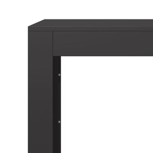 Ράφι Καυσόξυλων Μαύρο 60x40x60 εκ. Ατσάλινο - Pakobazaar
