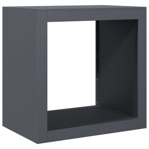 Ράφι Καυσόξυλων Ανθρακί 60x40x60 εκ. Ατσάλινο