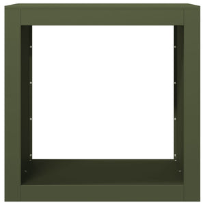 Ράφι Καυσόξυλων Πράσινη 60x40x60 εκ. Ατσάλινο