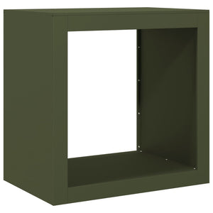 Ράφι Καυσόξυλων Πράσινη 60x40x60 εκ. Ατσάλινο