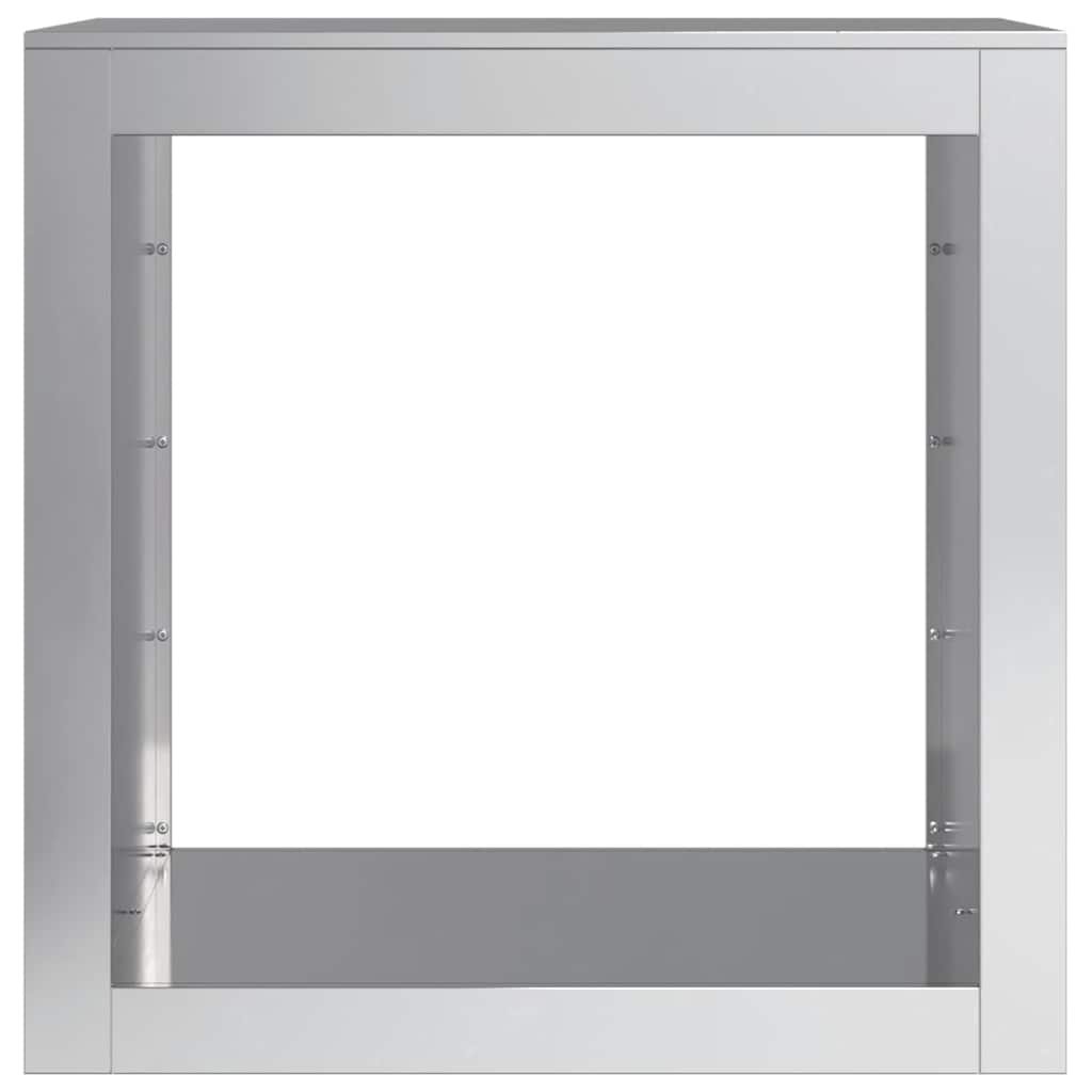 Ράφι Καυσόξυλων 60x40x60 εκ. Γαλβανιζέ Ατσάλι