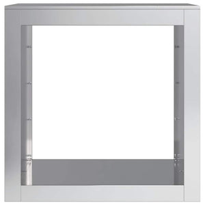 Ράφι Καυσόξυλων 60x40x60 εκ. Γαλβανιζέ Ατσάλι