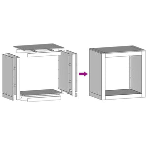 Ράφι Καυσόξυλων 60x40x60 εκ. Γαλβανιζέ Ατσάλι