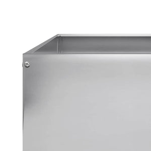Ζαρντινιέρα Υπερυψωμένη 100x100x18,5 εκ. Γαλβανισμένο Χάλυβα