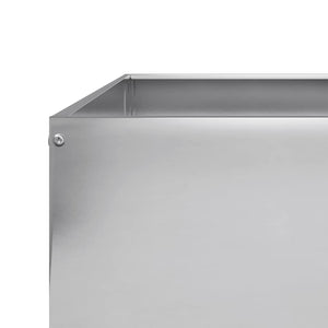Ζαρντινιέρα Υπερυψωμένη 100x100x26 εκ. Γαλβανισμένο Χάλυβα