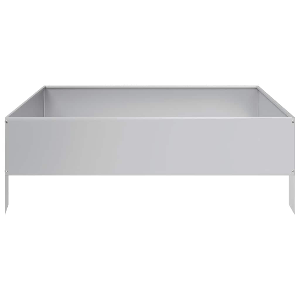 Ζαρντινιέρα Υπερυψωμένη 100x100x33,5 εκ. Γαλβανισμένο Χάλυβα