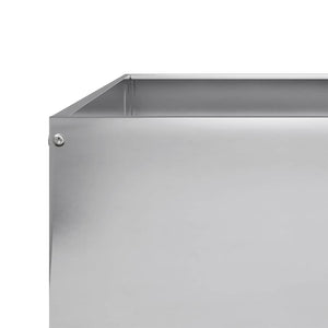 Ζαρντινιέρα Υπερυψωμένη 100x100x33,5 εκ. Γαλβανισμένο Χάλυβα