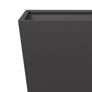Ζαρντινιέρα Μαύρη 30x30x30 εκ. από Ατσάλι