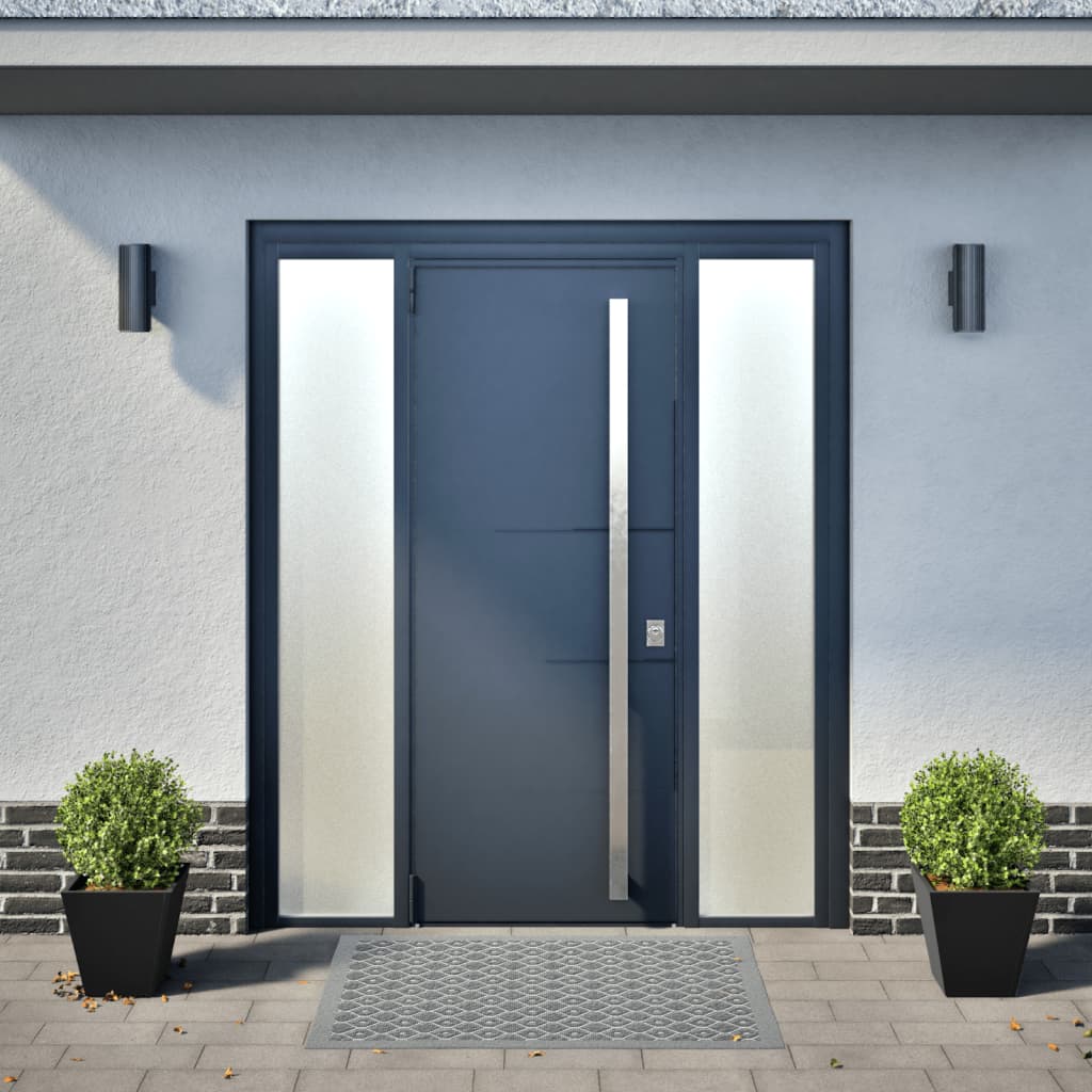 Ζαρντινιέρες Κήπου 2 τεμ. Μαύρο 30x30x30 εκ. από Ατσάλι