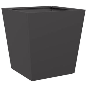Ζαρντινιέρα Μαύρη 40 x 40 x 40 εκ. από Ατσάλι
