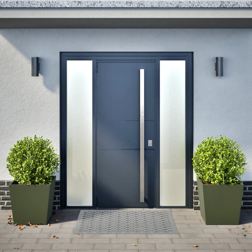 Ζαρντινιέρες Κήπου 2 τεμ. Λαδί 50x50x50 εκ. από Ατσάλι