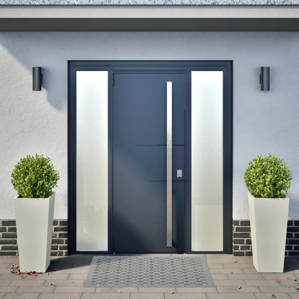 Ζαρντινιέρες Κήπου 2 τεμ. Λευκό 35x35x75 εκ από Ατσάλι - Pakobazaar