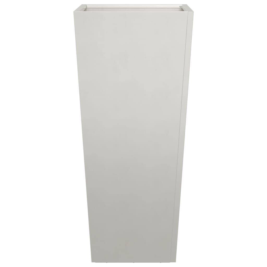 Ζαρντινιέρα Κήπου 35x35x75 εκ. Ανοξείδωτο Ατσάλι