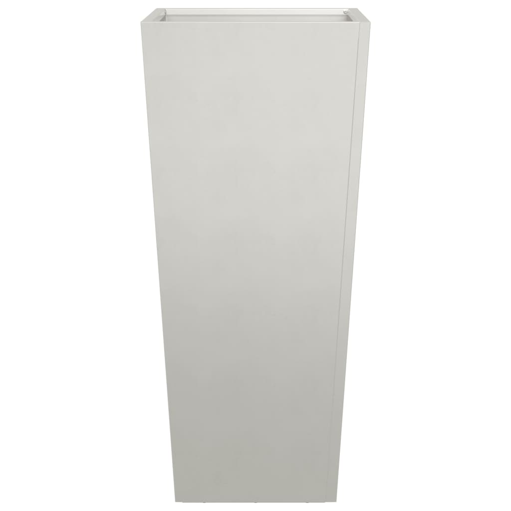 Ζαρντινιέρα Κήπου 35x35x75 εκ. Ανοξείδωτο Ατσάλι