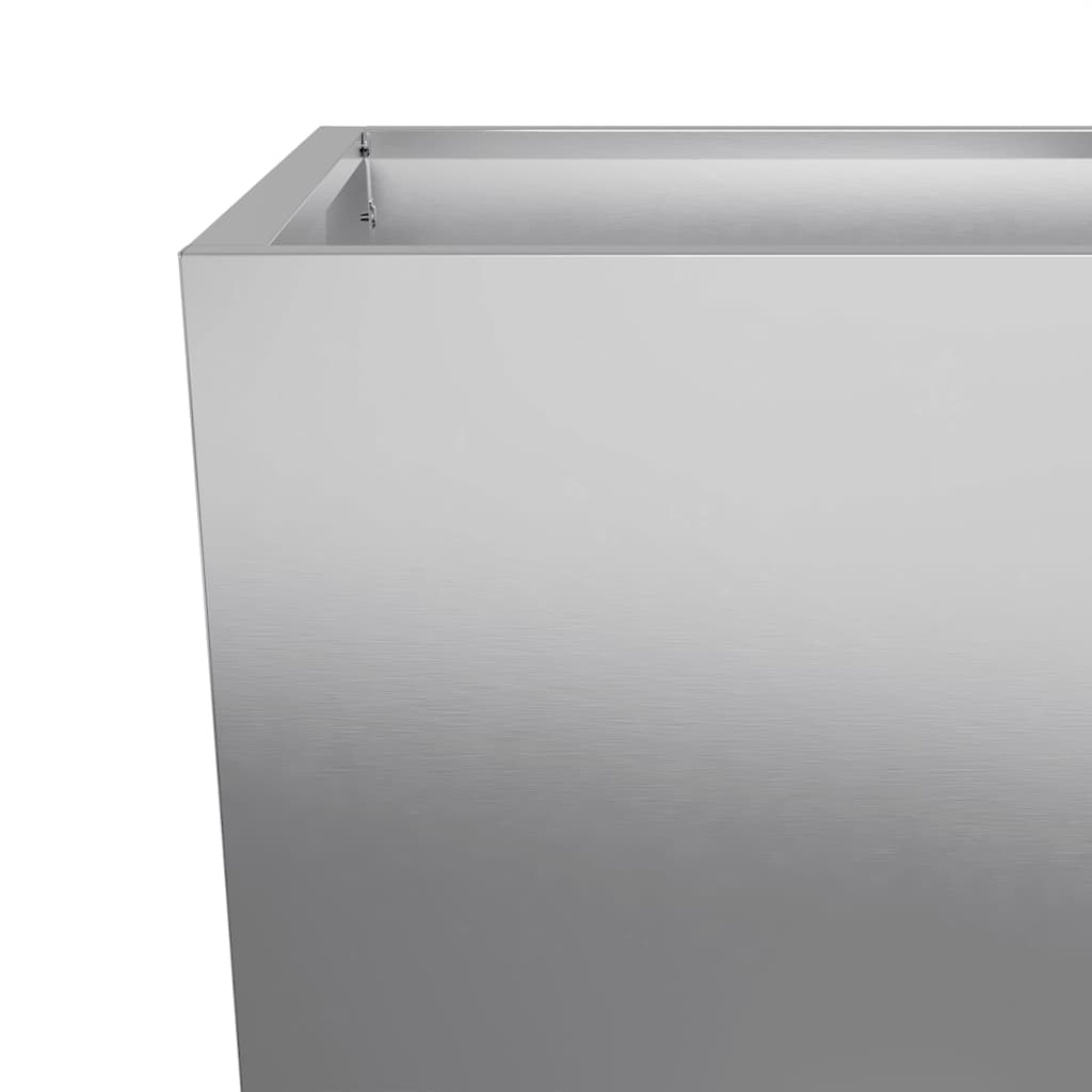 Ζαρντινιέρα Κήπου 35x35x75 εκ. από Γαλβανισμένο Χάλυβα