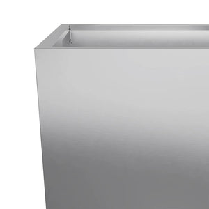 Ζαρντινιέρες Κήπου 2 τεμ. 35x35x75 εκ. από Γαλβανισμένο Χάλυβα