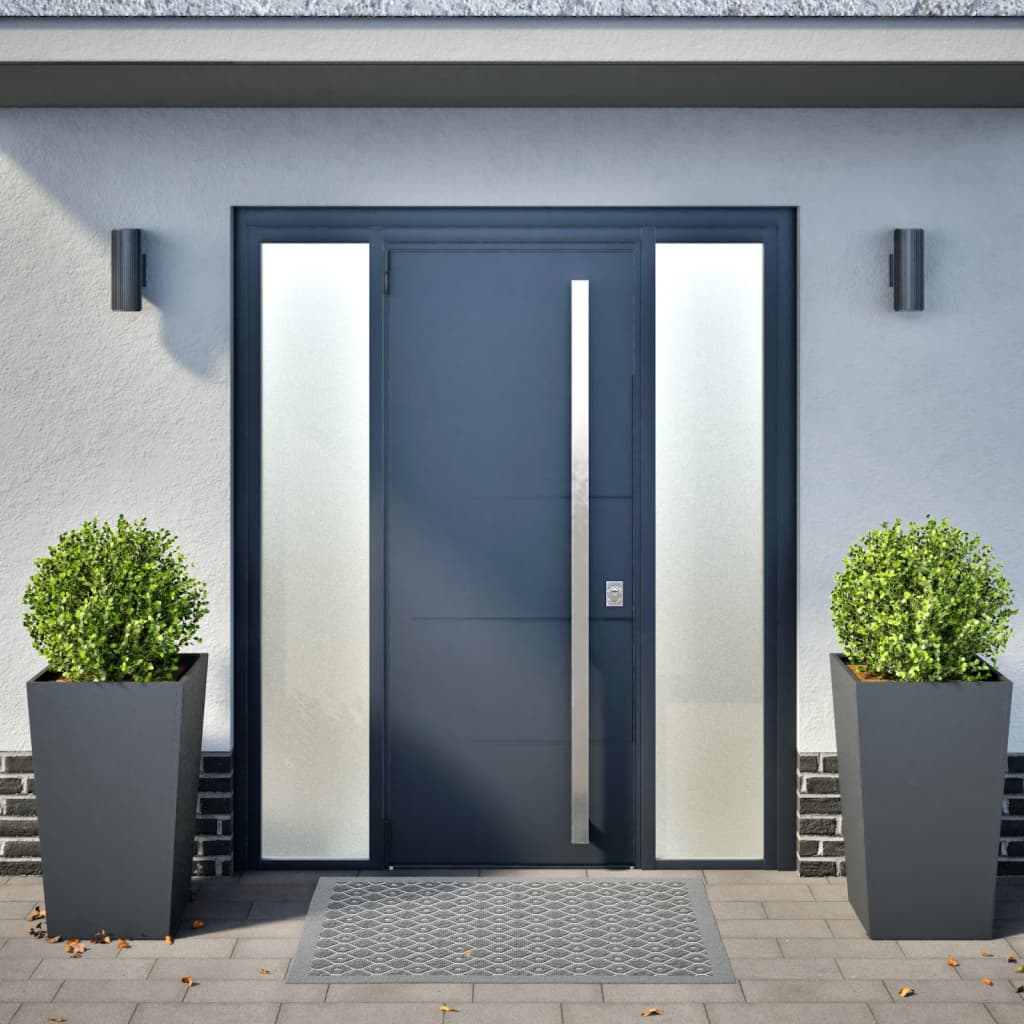 Ζαρντινιέρες Κήπου 2 τεμ. Ανθρακί 45x45x75 εκ. από Ατσάλι