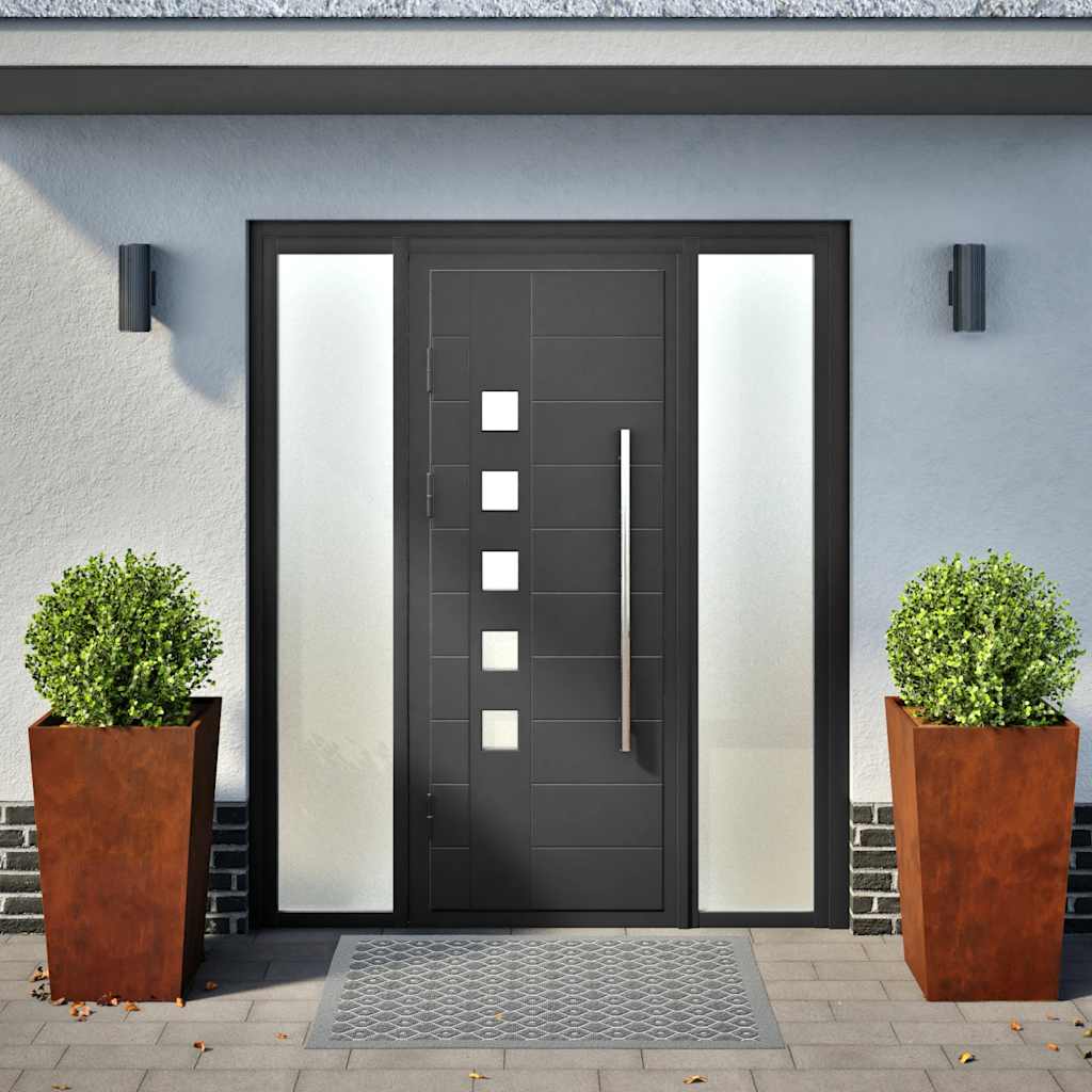 Ζαρντινιέρες Κήπου 2τεμ. 45x45x75 εκ Ατσάλι Σκληρυθέν στον Αέρα - Pakobazaar