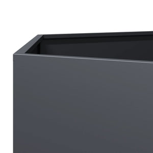 Ζαρντινιέρα Κήπου Εξάγωνη Ανθρακί 46x40x45 εκ. Ατσάλι
