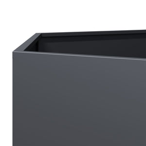 Ζαρντινιέρα Κήπου Εξάγωνη Ανθρακί 69x60x45 εκ. Ατσάλι - Pakobazaar