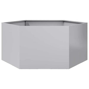 Ζαρντινιέρα Κήπου Εξάγωνη 104x90x45 εκ. Γαλβανισμένο Χάλυβα