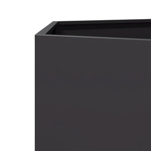 Ζαρντινιέρα Κήπου Εξάγωνη Μαύρη 138x120x45 εκ. Ατσάλι - Pakobazaar