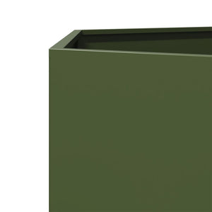 Ζαρντινιέρα Κήπου Εξάγωνη Πράσινη Λαδί 138x120x45 εκ. Ατσάλι
