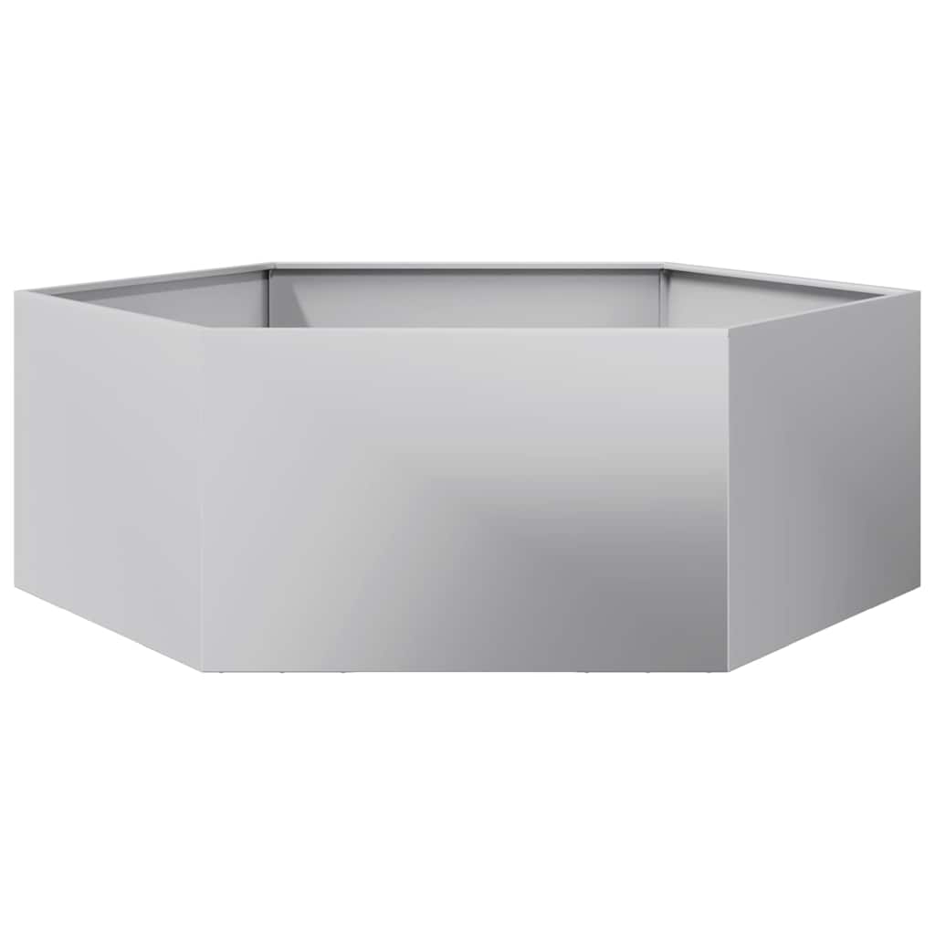 Ζαρντινιέρα Κήπου Εξάγωνη 138x120x45 εκ. Γαλβανισμένο Χάλυβα