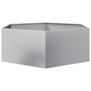 Ζαρντινιέρα Κήπου Εξάγωνη 138x120x45 εκ. Γαλβανισμένο Χάλυβα