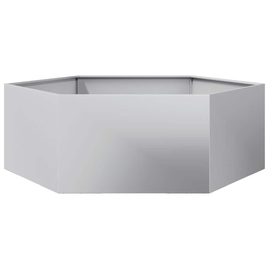 Ζαρντινιέρα Κήπου Εξάγωνη 138x120x45 εκ. Γαλβανισμένο Χάλυβα