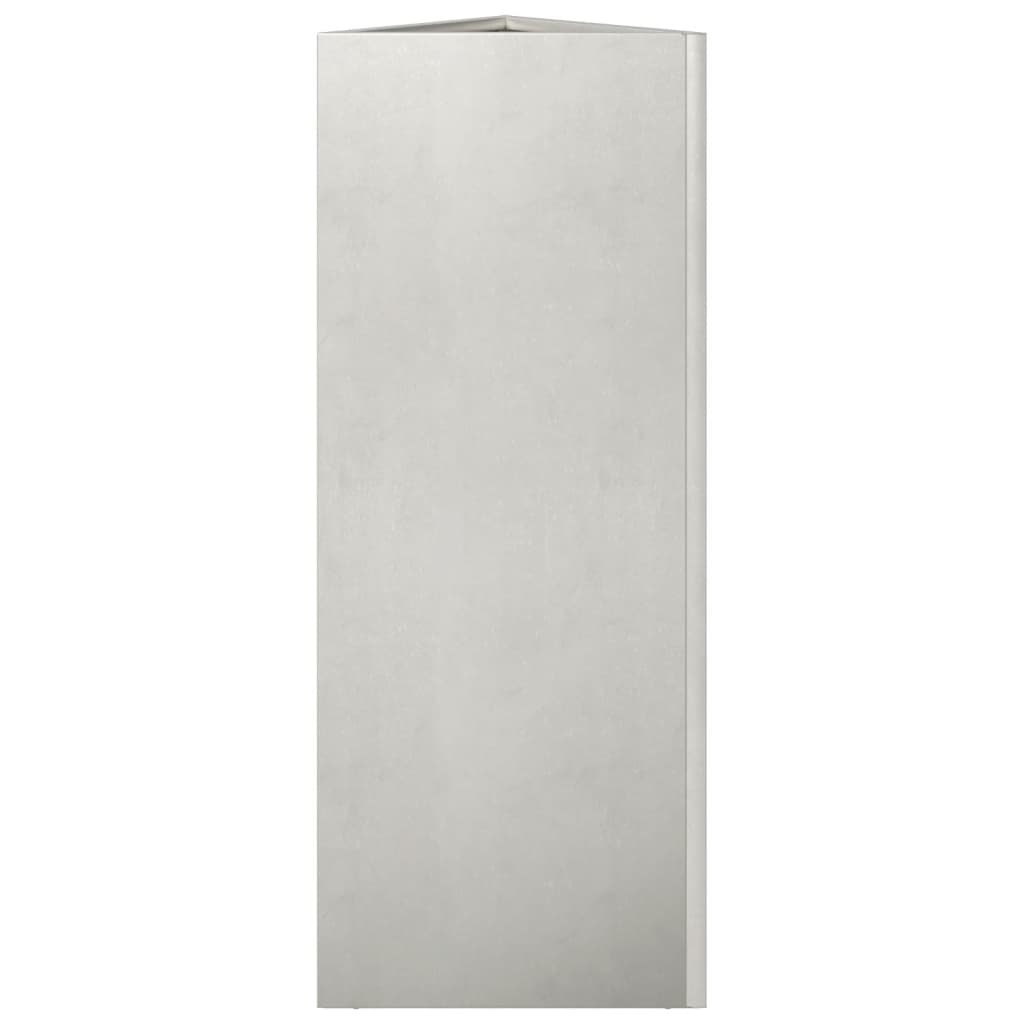 Ζαρντινιέρα Κήπου Τρίγωνο 30x26x75 εκ Ανοξείδωτο Ατσάλι