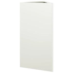 Ζαρντινιέρες Κήπου 2 τεμ. Λευκό Τρίγωνο 40x34,5x75εκ από Ατσάλι