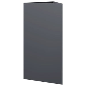 Ζαρντινιέρα Κήπου Ανθρακί Τρίγωνο 40x34,5x75 εκ. Ατσάλι