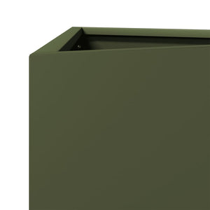 Ζαρντινιέρα Κήπου Λαδί Τρίγωνο 40x34,5x75εκ. από Ατσάλι