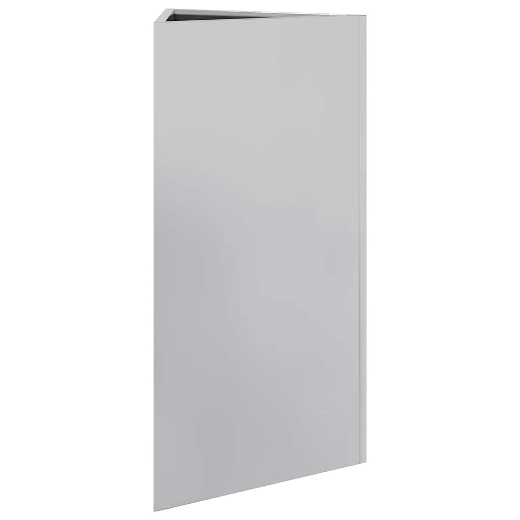 Ζαρντινιέρα Κήπου Τρίγωνο 40x40x75 εκ Γαλβ. Ατσάλι - Pakobazaar