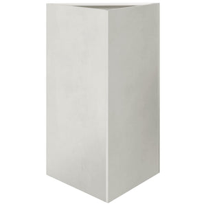 Ζαρντινιέρες Κήπου 2 τεμ. Τρίγωνο 50x43x75 εκ Ανοξείδωτο Ατσάλι