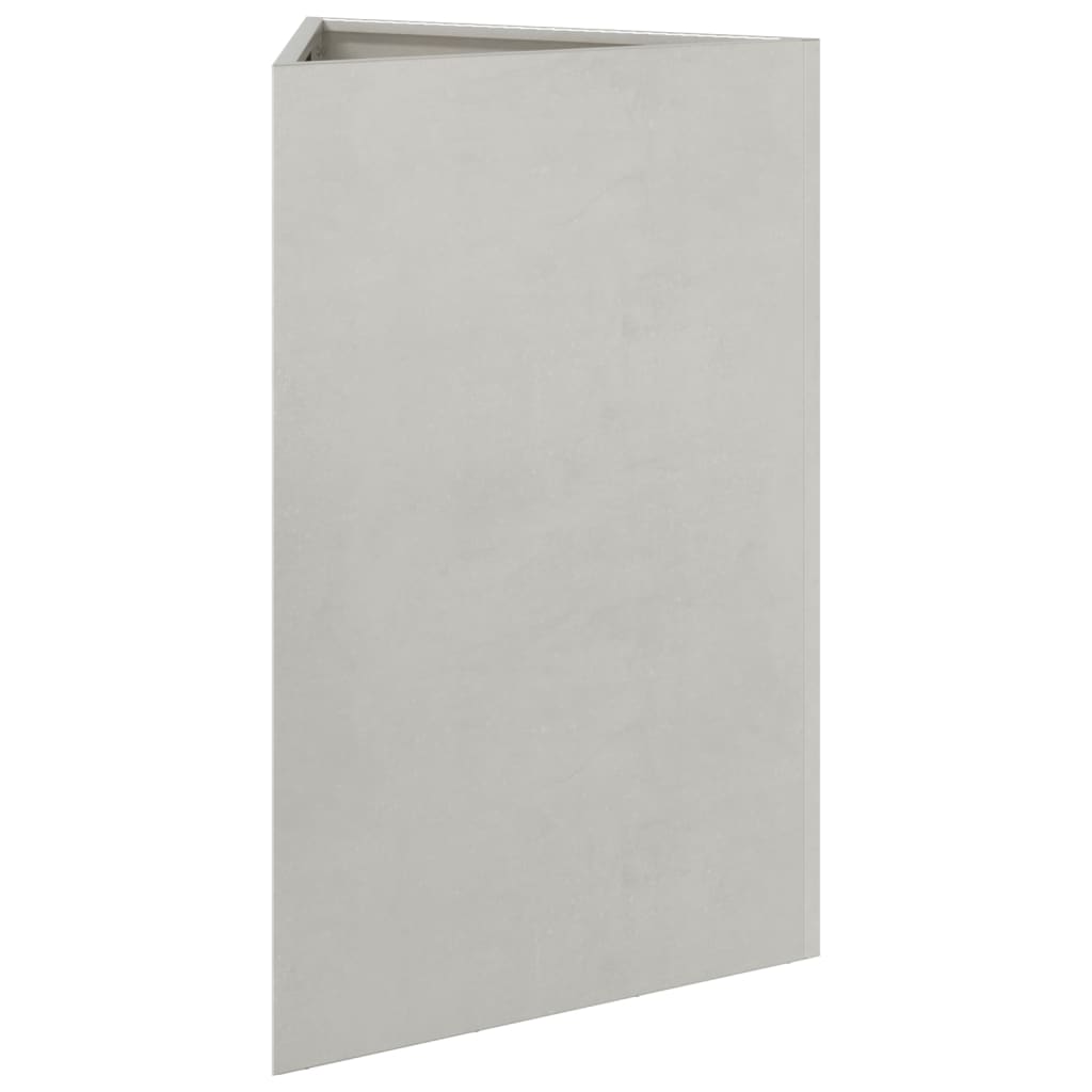 Ζαρντινιέρες Κήπου 2 τεμ. Τρίγωνο 50x43x75 εκ Ανοξείδωτο Ατσάλι