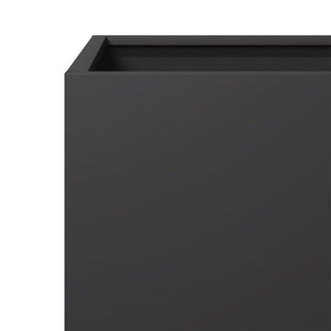 Ζαρντινιέρα Μαύρη 30x30x30 εκ. από Ατσάλι