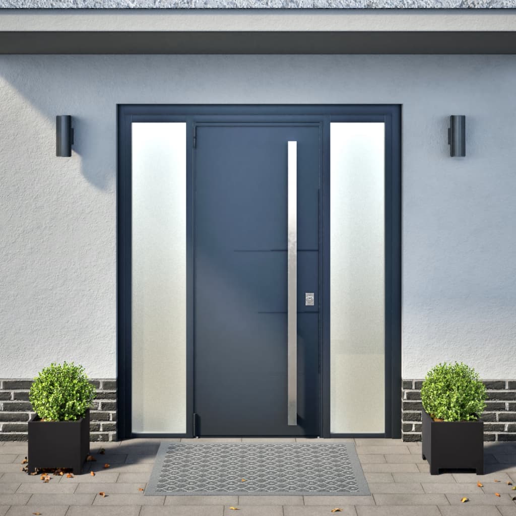 Ζαρντινιέρες Κήπου 2 τεμ. Μαύρο 30x30x30 εκ. από Ατσάλι