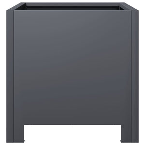 Ζαρντινιέρα Κήπου Ανθρακί 30x30x30 εκ. από Ατσάλι