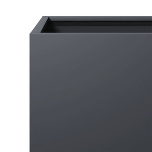 Ζαρντινιέρα Κήπου Ανθρακί 30x30x30 εκ. από Ατσάλι