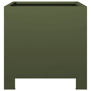 Ζαρντινιέρα Κήπου Λαδί 40x40x40 εκ. από Ατσάλι