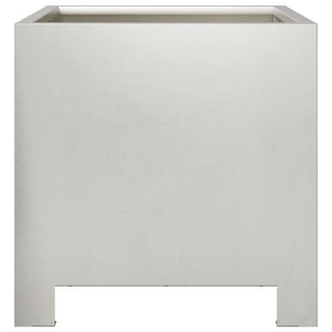 Ζαρντινιέρες Κήπου 2 τεμ. 30x30x30 εκ. Ανοξείδωτο Ατσάλι